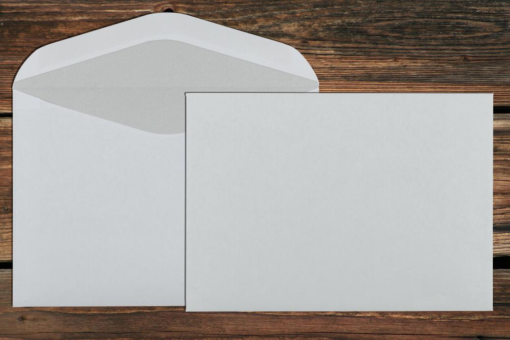 Kuvertierhüllen B6 125x176 mm Nassklebend Weiß 75 g/qm